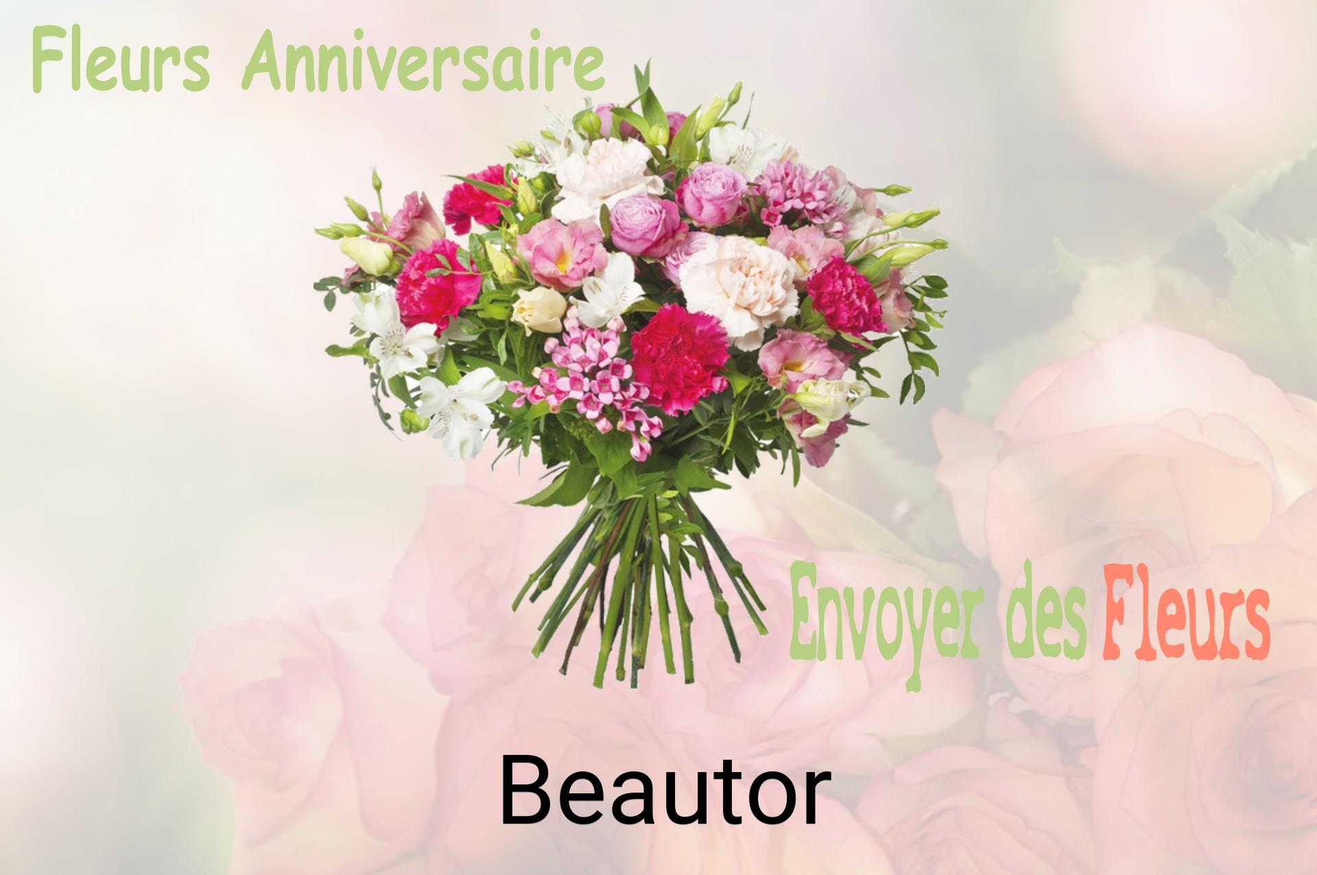 Bouquet de fleurs d’anniversaire livré à Beautor