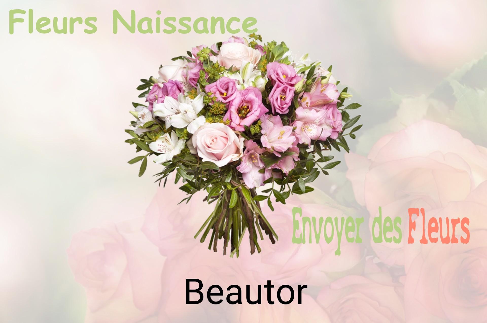 Bouquet de fleurs de naissance livré à Beautor